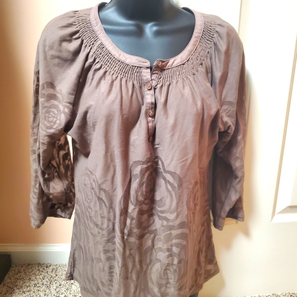 New York & Company Floral Designed Top